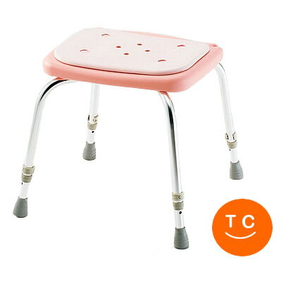 介護用 風呂椅子 背なしシャワーイスSC-11[ピンク] 松