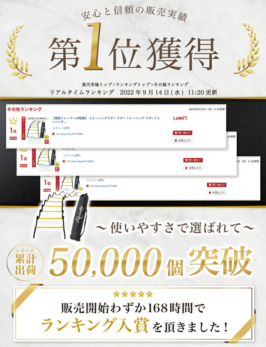 \楽天ランキング1位/【現役トレーナーが監修】 トレーニングラダー ラダー トレーニング ラダートレーニング サッカー フットサル バスケット 野球 陸上 陸上競技 剣道 敏捷性 瞬発力 持ち運び 軽量 練習用品 小学生 初心者 子供 収納袋7m 13枚格安セール サッカー 用品 セール