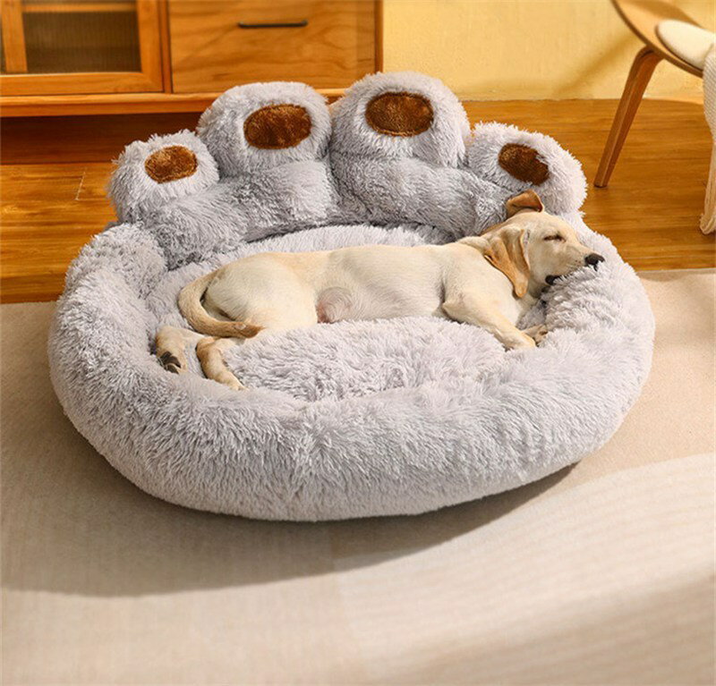 ふわふわ 洗える クッション 中型犬 冬 大型犬 ペットベッド オールシーズン 柔らか 小型犬 かわいい もこも ペットハウス 丸型