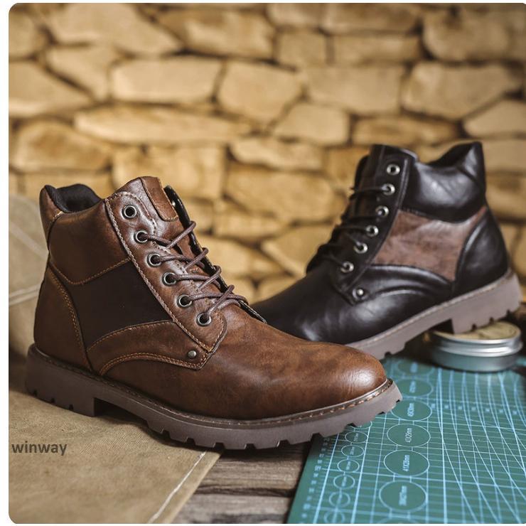 メンズシューズ 革ブーツ レーシングブーツ メンズ ライディングブーツ かっこいい 防寒バイク用品 シ..