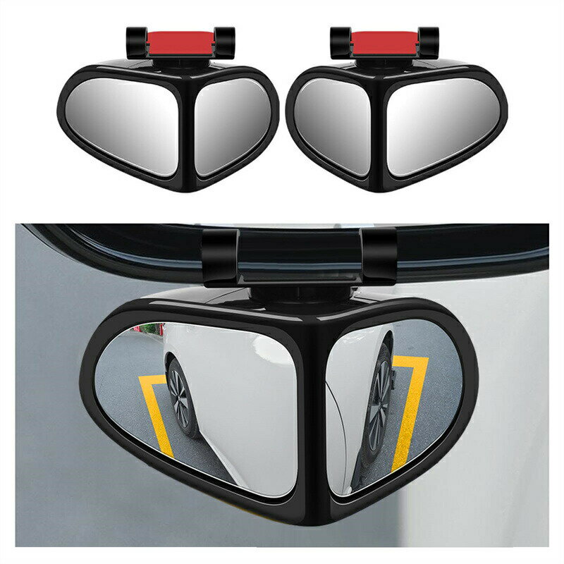 車 補助ミラー 左 右 2個セット 車用 サイドミラー 死角補助ミラー 自動車 レーンチェンジミラー 車外 ..