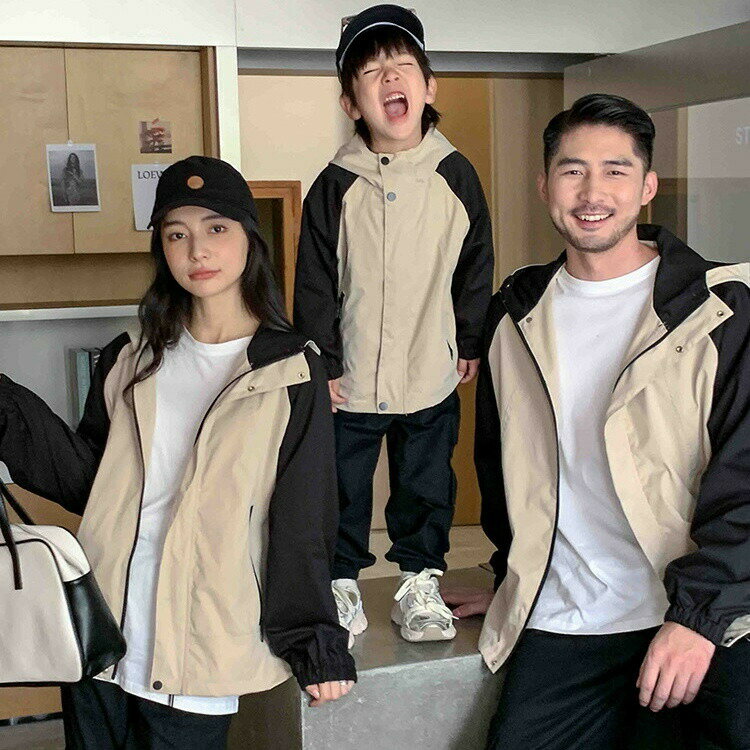 親子 ペアルック 赤ちゃん アウター ジャケット 春秋 冬 フード付き 親子コーデ 長袖 マウンテンパーカー コート 防風 撥水 リンクコーデ カップルお揃い ...