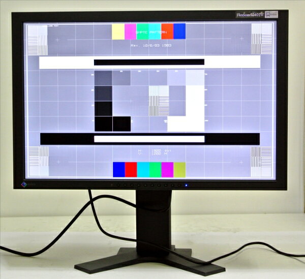 EIZO FlexScan S2401W 24インチワイド 1920*1200 2系統 1460h 黒 【中古】 【20130529】