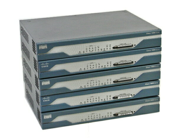 Cisco 1812-J 5台セット Advanced IP Services 12.4(15)T11 【中古】【20160729】