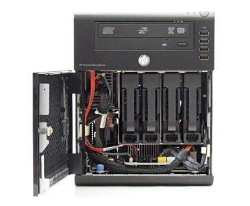 hp ProLiant MicroServer N36L Athlon2 Neo 1.3GHz 2GB 250GBx2台(SATA3.5インチ/RAID1構成) リモートカード DVDマルチ RAID 【中古】【20180119】