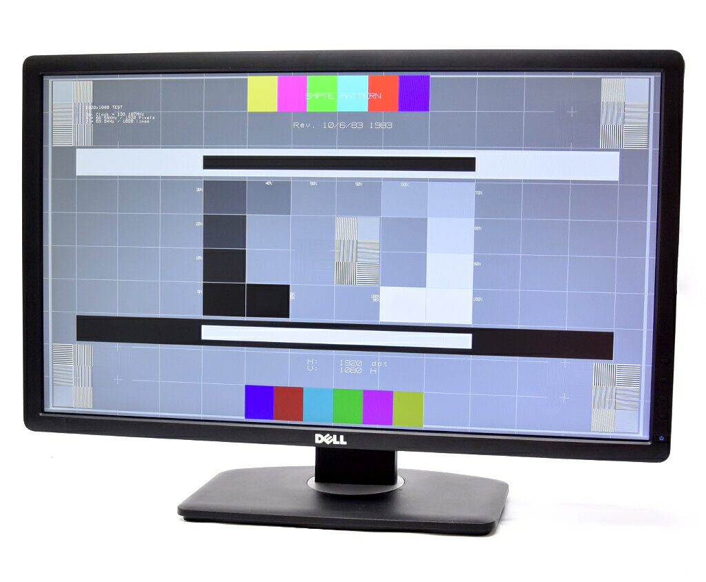 DELL P2412H 24インチワイド非光沢パネル フルHD 1920x1080ドット DVI-D/アナログRGB入力 【中古】【20180131】