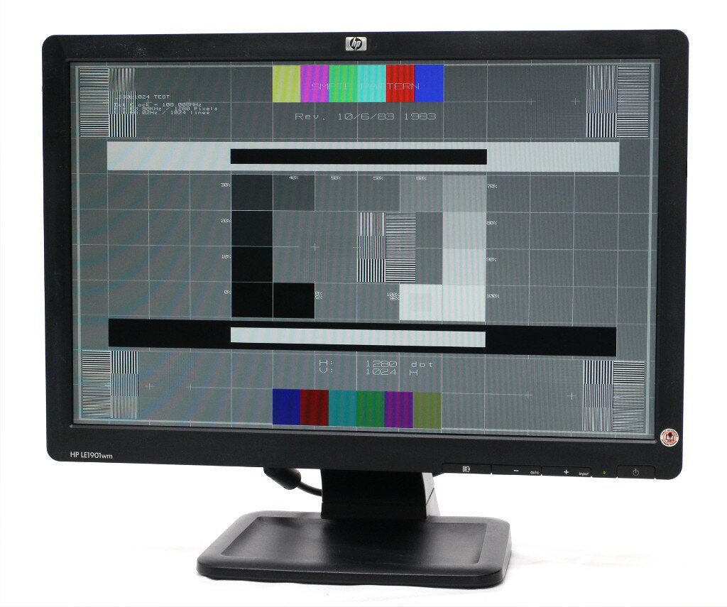 hp LE1901wm 19インチ非光沢パネル WXGA+ 1440x900ドット アナログRGB/DVI-D入力 スピーカー内蔵 【中古】【20180222】