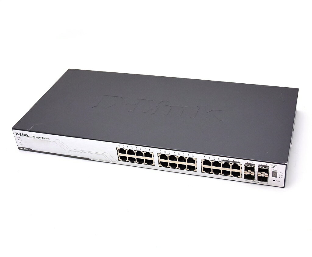 D-Link DGS-3100-24 24ポートGigabit対応スマートスイッチ WEBマネージメント A2 ギガビットスマートスイッチ 設定初期化済 【中古】【20180326】