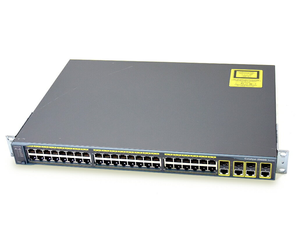Cisco Catalyst 2960G WS-C2960G-48TC-L V02 C2960-LANBASE-M Ver.12.2(37)SE1 設定初期化済 【中古】【20180426】