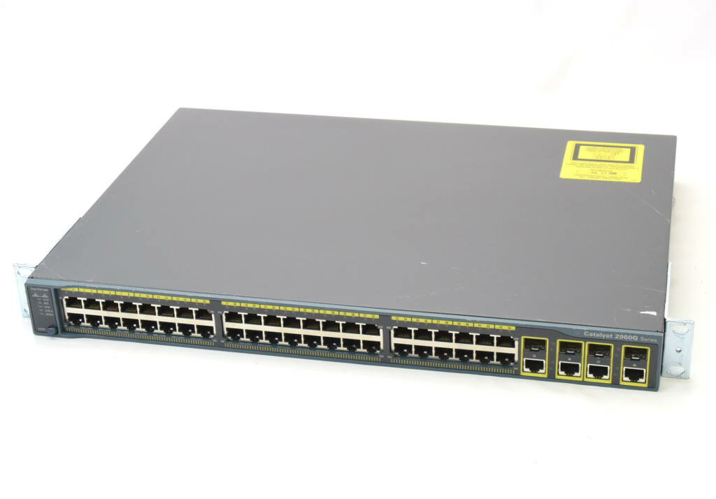 Cisco Catalyst 2960G WS-C2960G-48TC-L V04 IOS C2960-LANBASEK9-M 12.2(44)SE6 設定初期化済 【中古】【20180417】