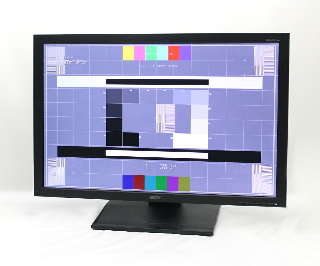 Acer B243PWL 24インチ 非光沢 IPSパネル WUXGA 1920x1200ドット アナログRGB/DVI-D/DisplayPort入力 【中古】【20180709】
