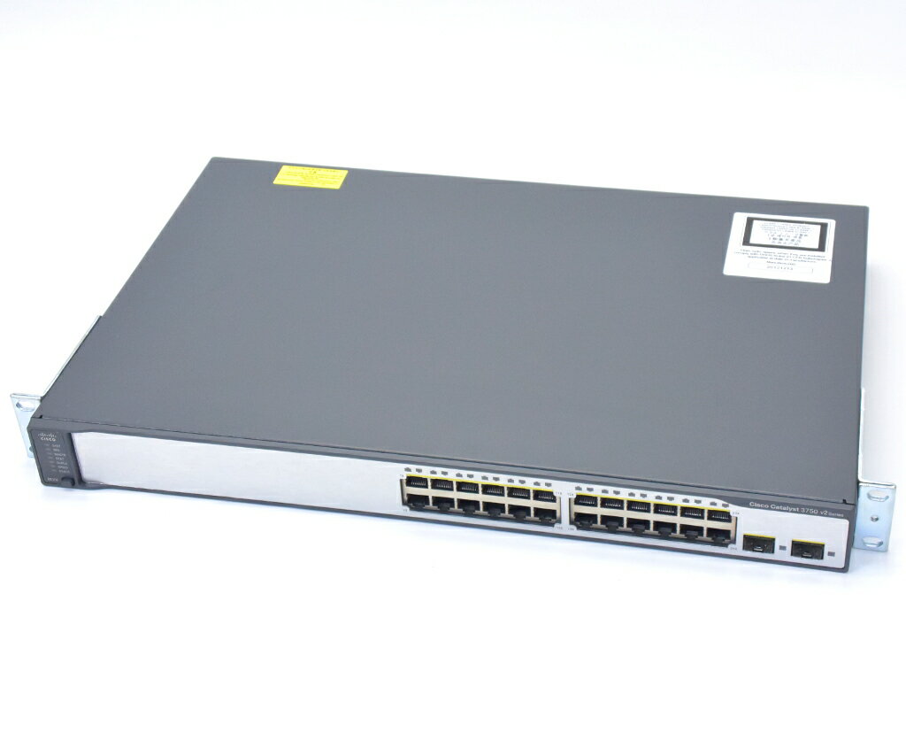 Cisco Catalyst WS-C3750V2-24TS-E V08 C3750-IPSERVICESK9-M Ver.15.0(2)SE1 設定初期化済 【中古】【20190110】