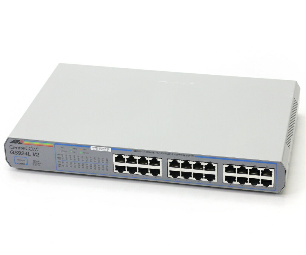 Allied Telesis CentreCOM GS924L V2 24ポート GbE スイッチングハブ 【中古】【20181218】
