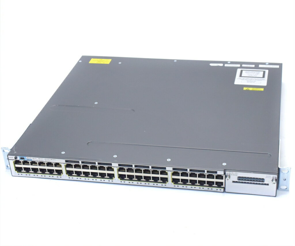 Cisco Catalyst WS-C3750X-48T-S V03 IPSERVICES Ver.15.0(2)SE 設定初期化済 【中古】【20190227】