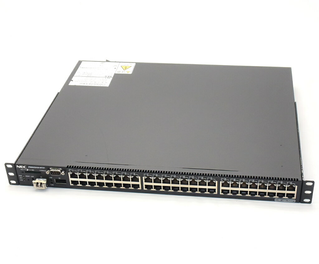 NEC IP8800/S2430-48T2X (Alaxala AX2430S-48T2X OEM) 48ポート1000BASE-T OS-L2 Ver.11.4.A 初期化済 【中古】【20190312】