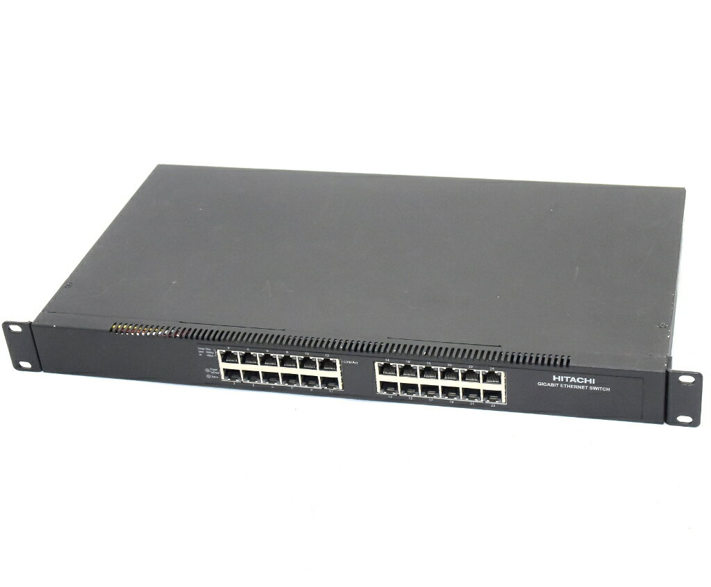 日立 GH-BH7724 24ポート1000BASE-T搭載 スイッチングハブ ラッキングブラケット装着済 【中古】【20190401】