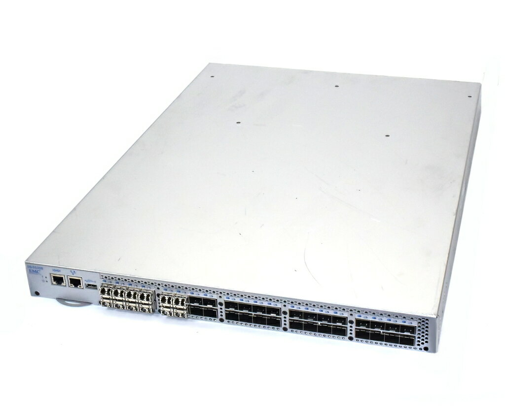 EMC DS-5100B (Brocade 5100 OEM) Fabric OS v6.4.2a 24ポート8Gライセンス 設定パスワード初期化済 冗長電源 【中古】【20190409】