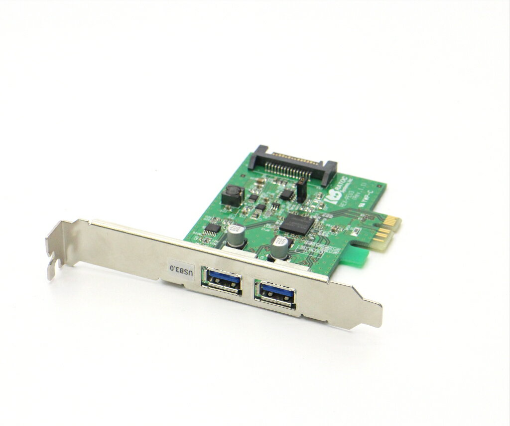 RATOC Systems REX-PEU3 2ポートUSB3.0 インターフェイスカード PCIe x1 カード本体のみ 動作確認済 【中古】【20190817】