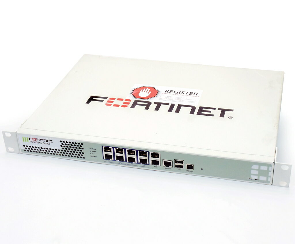 Fortinet FortiGate-300C 設定初期化済 各種ライセンス期限切れ RAM2GB Flash32GB v4.0 build0646 121119 (MR3 Patch 11) 【中古】【20191013】