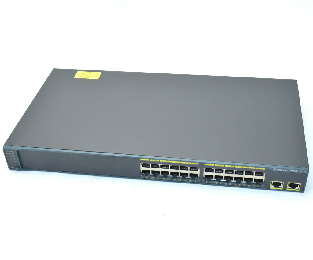 Cisco Catalyst WS-C2960-24TT-L V11 24ポート 100BASE-T C2960-LANBASEK9-M Ver.12.2(58)SE2 設定初期化済 【中古】【20200220】
