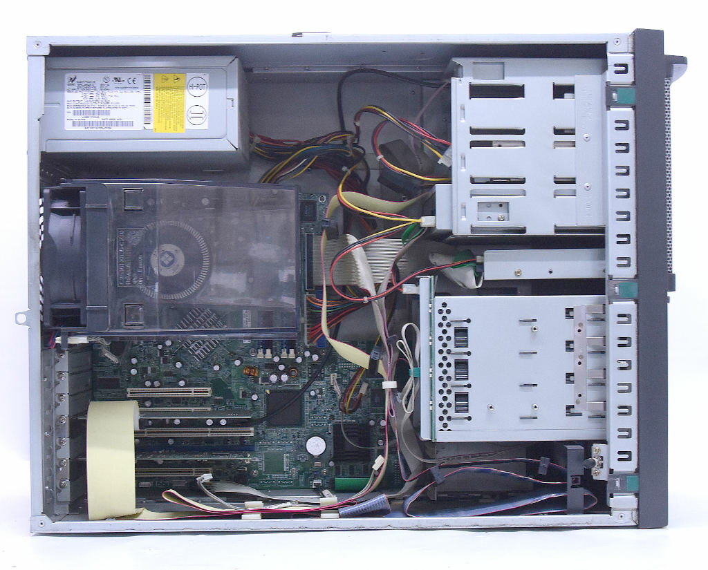 富士通 PRIMERGY TX150 S2 Pentium 4 3GHz 1GB 73GBx4台(SCSI3.5インチHDD/RAID5構成) CD-ROM 【中古】【20200602】