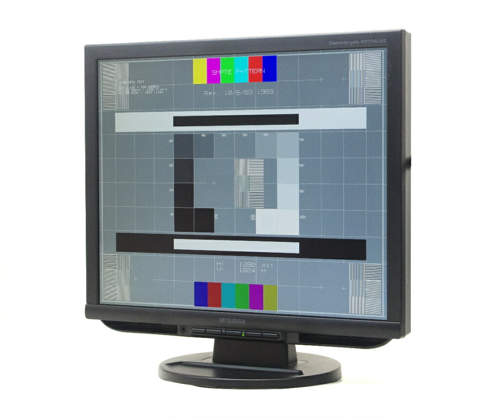 MITSUBISHI RDT196LM2 19インチ 非光沢 スクエアパネル SXGA 1280x1024ドット DVI-D/アナログRGB入力 【中古】【20200520】