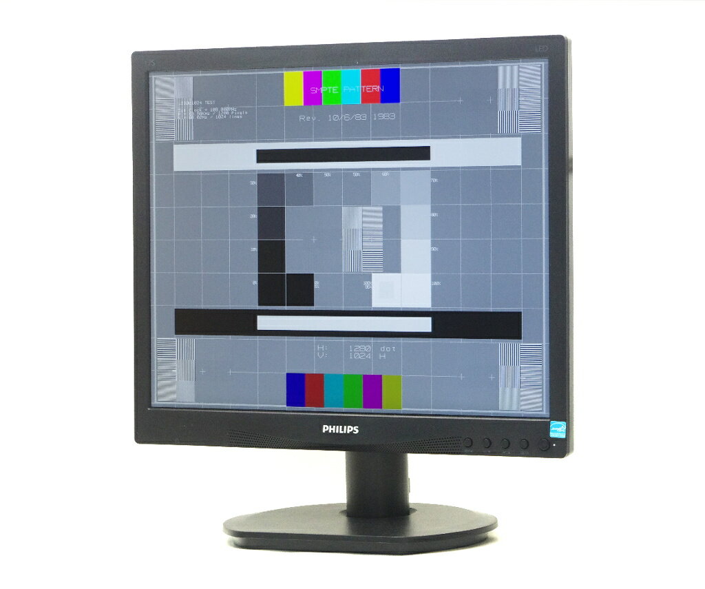 PHILIPS 17S4LA 17インチ スクエア 非光沢パネル SXGA 1280x1024ドット DVI-D/アナログRGB入力 【中古】【20200521】