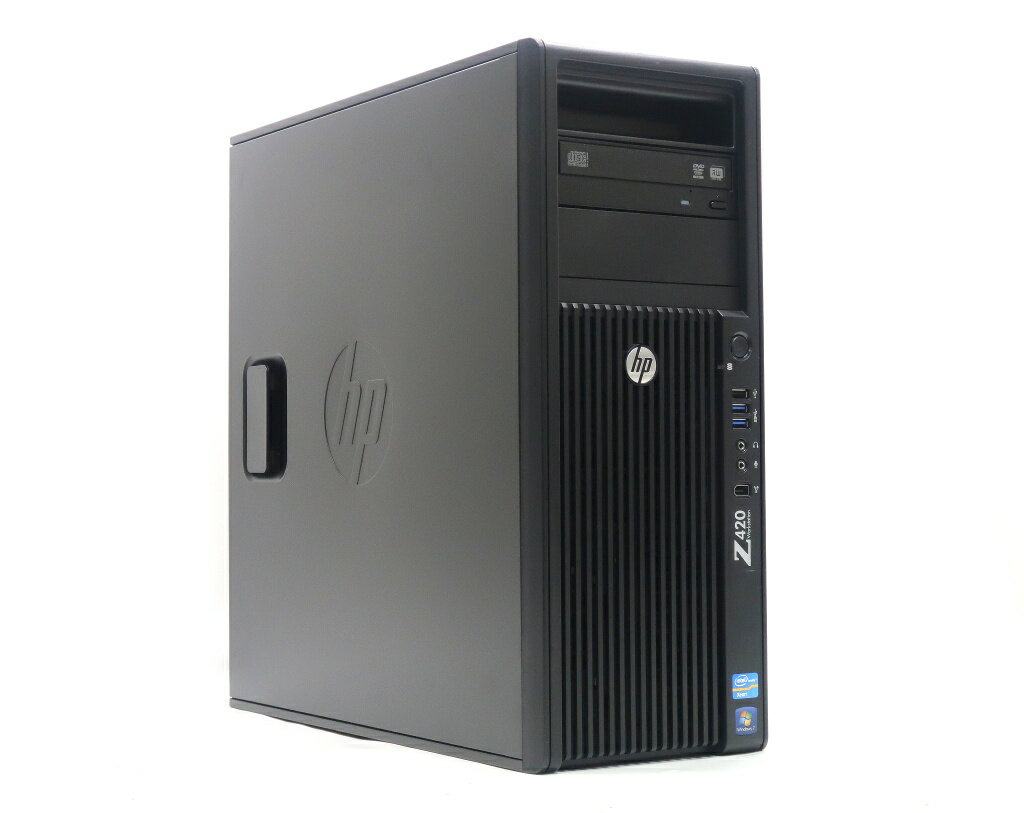 hp Z420 Workstation Xeon E5-1620 v2 3.7GHz 8GB 1TB(HDD) Quadro 410 DVD+-RW Windows7 Pro 64bit 【中古】【20200611】