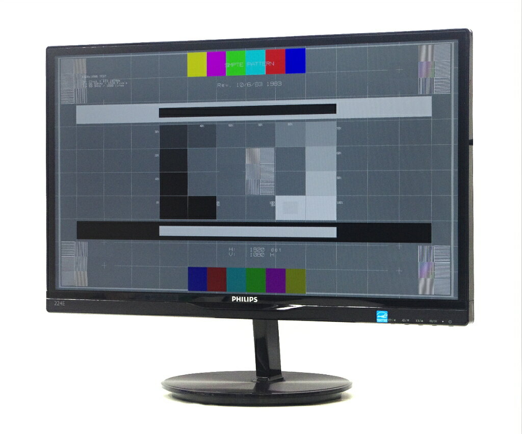 PHILIPS 224E5Q 21.5インチ 非光沢 AH-IPSパネル フルHD 1920x1080ドット HDMIx2/アナログRGB入力 【中古】【20200902】