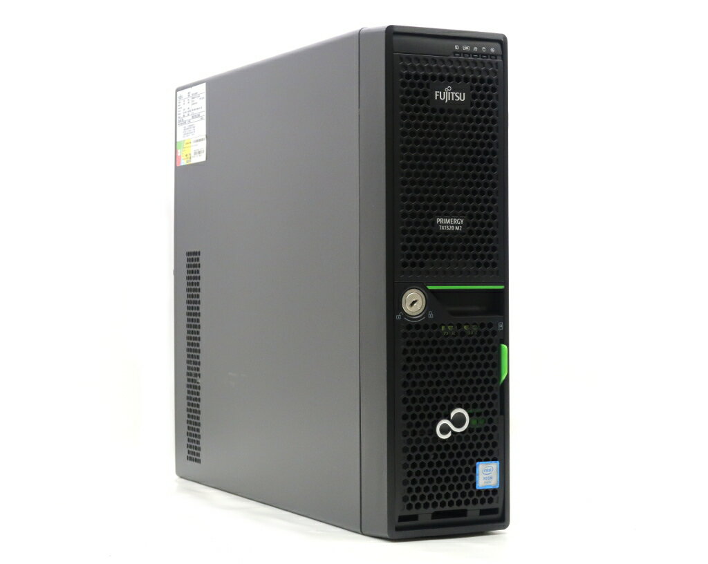 富士通 PRIMERGY TX1320 M2 Xeon E3-1220 v5 3GHz 8GB 200GBx2台(SAS SSD2.5インチ/12Gbps/RAID1) DVD-ROM PRAID EP400i (SAS12Gbps対応) 【中古】【20210811】