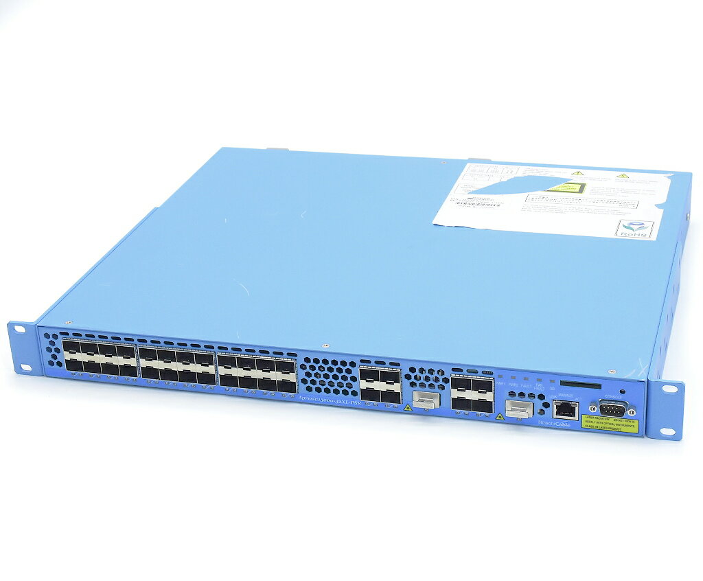 APRESIA (日立電線) Apresia15000-32XL-PSR 32ポートSFP/SFP+(10GbE)スロット搭載 BFSライセンス 冗長電源 FW Ver.8.15.01 【中古】【20210929】