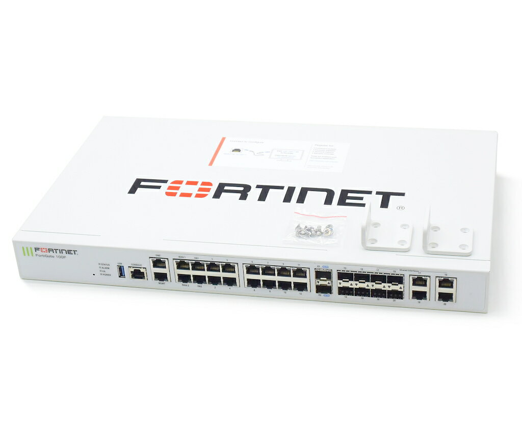 Fortinet FortiGate 100F 各種ライセンス期限切れ 冗長電源 設定初期化済 【中古】【20210827】