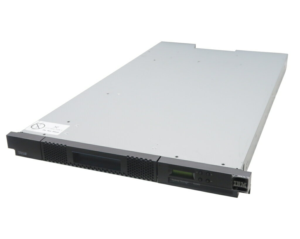 IBM System Storage TS2900 LTO6ドライブ テープオートローダー LTO6ドライブ1基搭載 9カートリッジスロット 1Uラックマウント型 【中古】【20220426】