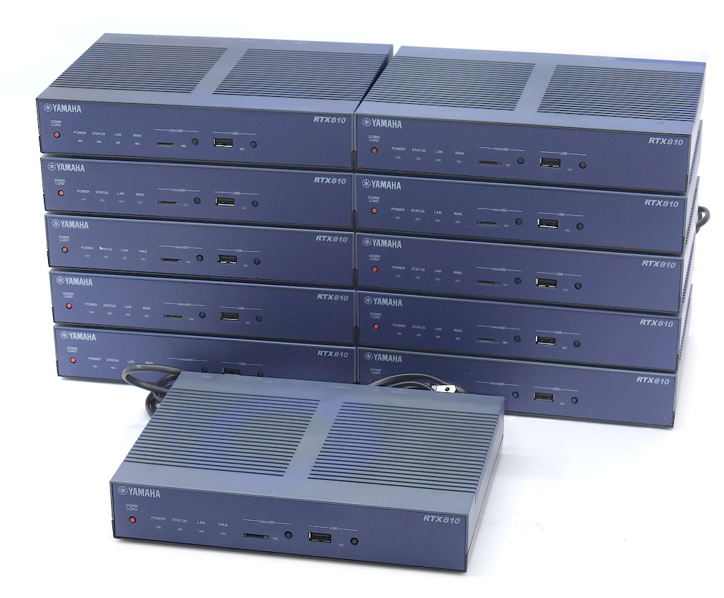 【11台セット】YAMAHA RTX810 ギガアクセスVPNルーター Rev.11.01.34 ファームウェアアップデート済 設定初期化済 【中古】【20230603】