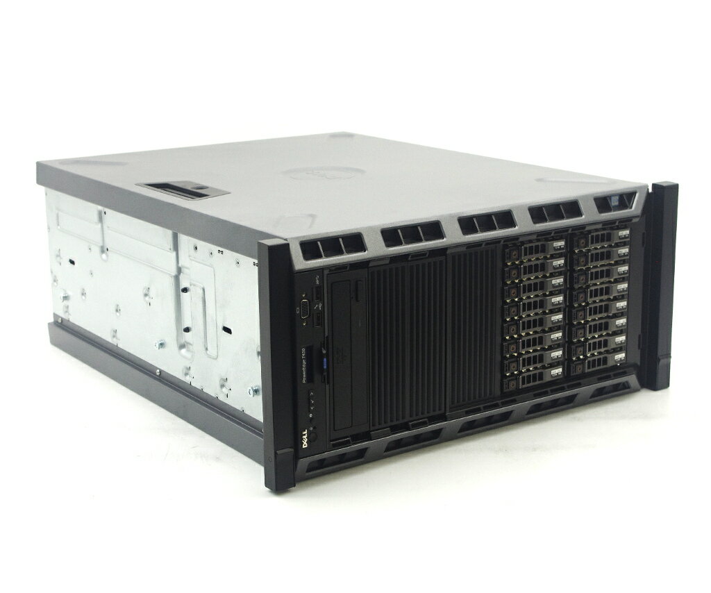 DELL PowerEdge T430 Xeon E5-2603 v4 1.7GHz 64GB 1.2TBx16台(SAS2.5インチ/12Gbps/RAID50) DVD-ROM AC*2 PERC H330 ラックマウント仕..