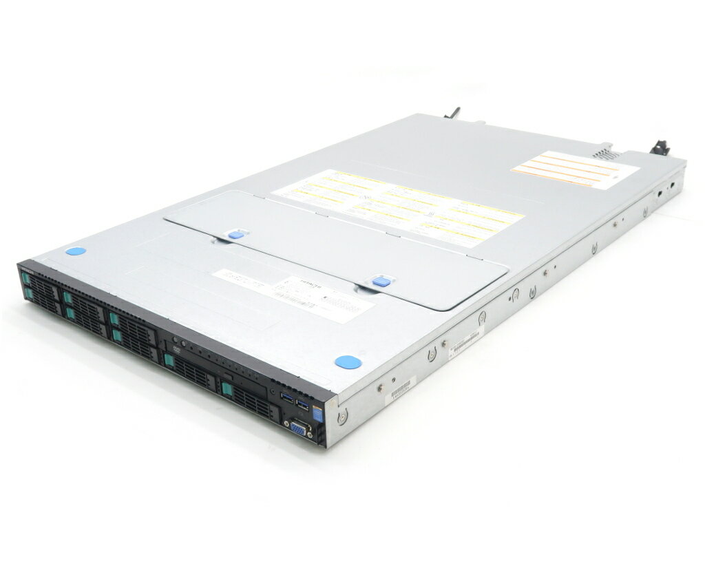 HITACHI HA8000/RS210 Xeon E5-2603 v3 1.6GHz 2 64GB 1TBx4台(SAS2.5インチ/6Gbps/RAID6構成) DVD-ROM AC 2 MR9362-8i 【中古】【20230502】