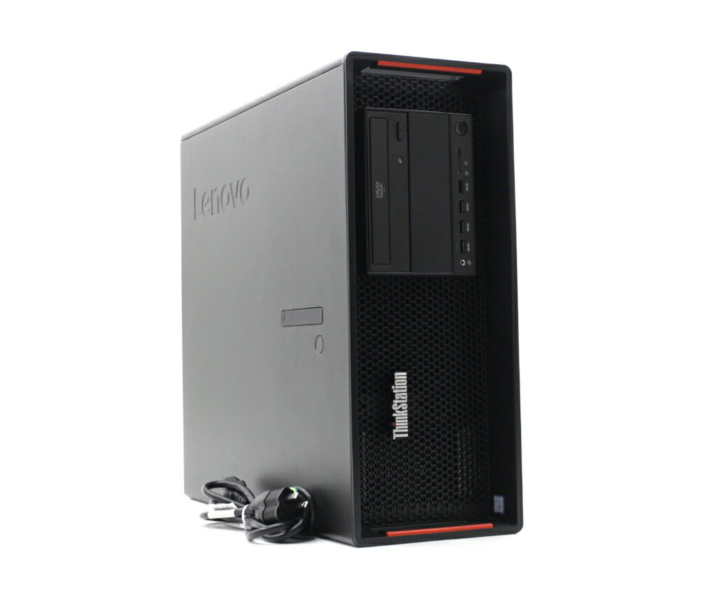 Lenovo ThinkStation P720 Xeon Gold 6128 3.4GHz*2 64GB 512GB(NVMe SSD)+2TBx2(HDD) Quadro P6000 DVD+-RW Windows10 Pro 64bit 【中古】【20230620】のサムネイル