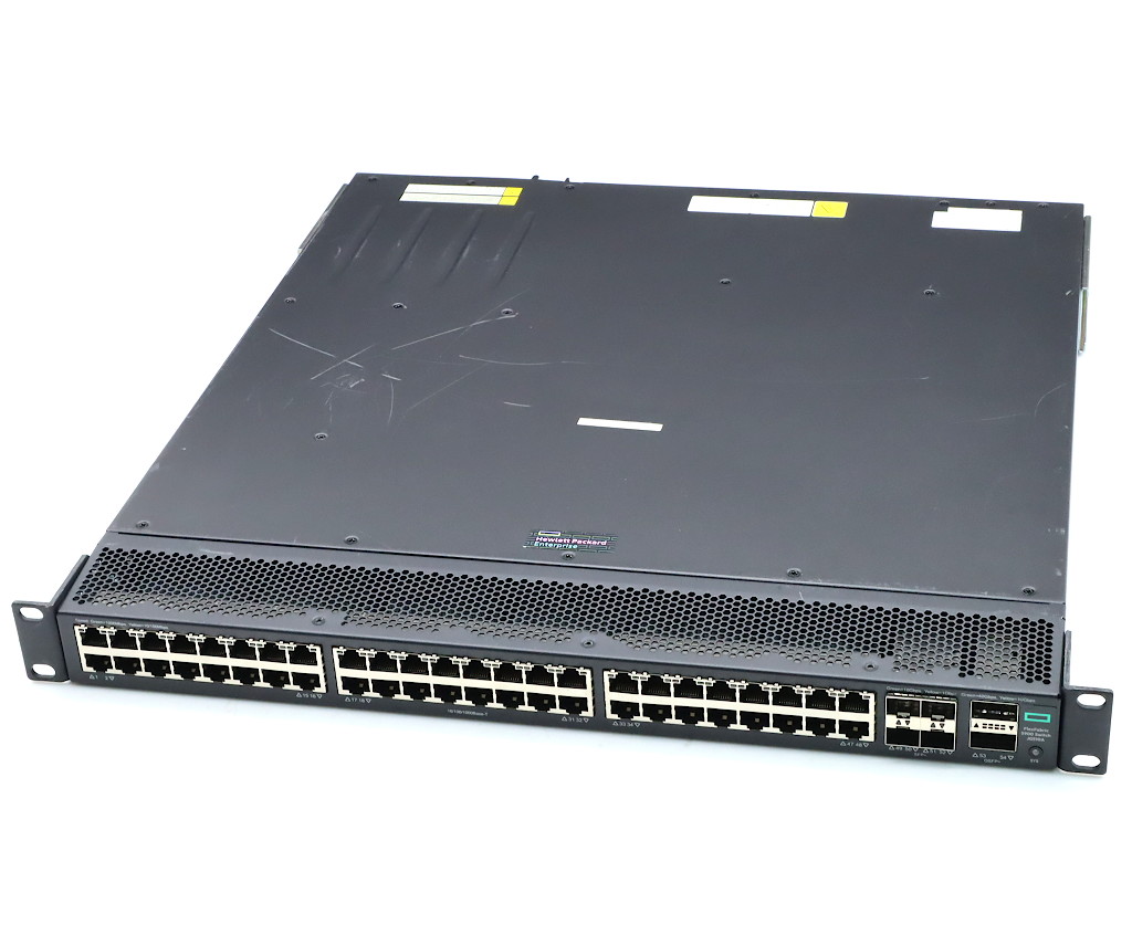 hp FlexFabric 5900AF-48G-4XG-2QSFP+ 48ポート1000BASE-T 4ポート10GbE SFP+スロット 2ポート40GbE QSFP+スロット FlexFablic L3スイッチ 【中古】【20230817】