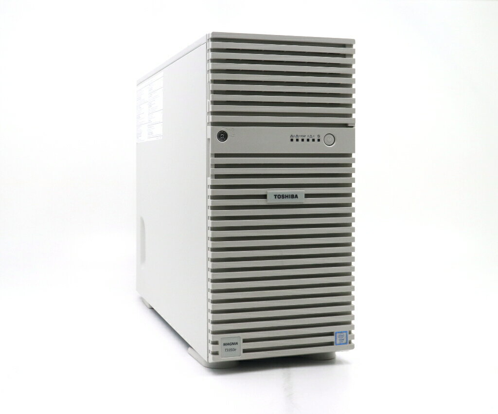 TOSHIBA MAGNIA T3350e Xeon E5-2620 v4 2.1GHz 48GB 1.2TBx2台(SAS2.5インチ/12Gbps/RAID1構成) DVD-ROM AC*2 MegaRAID MR9362-8i 1GB 【中古】【20230923】