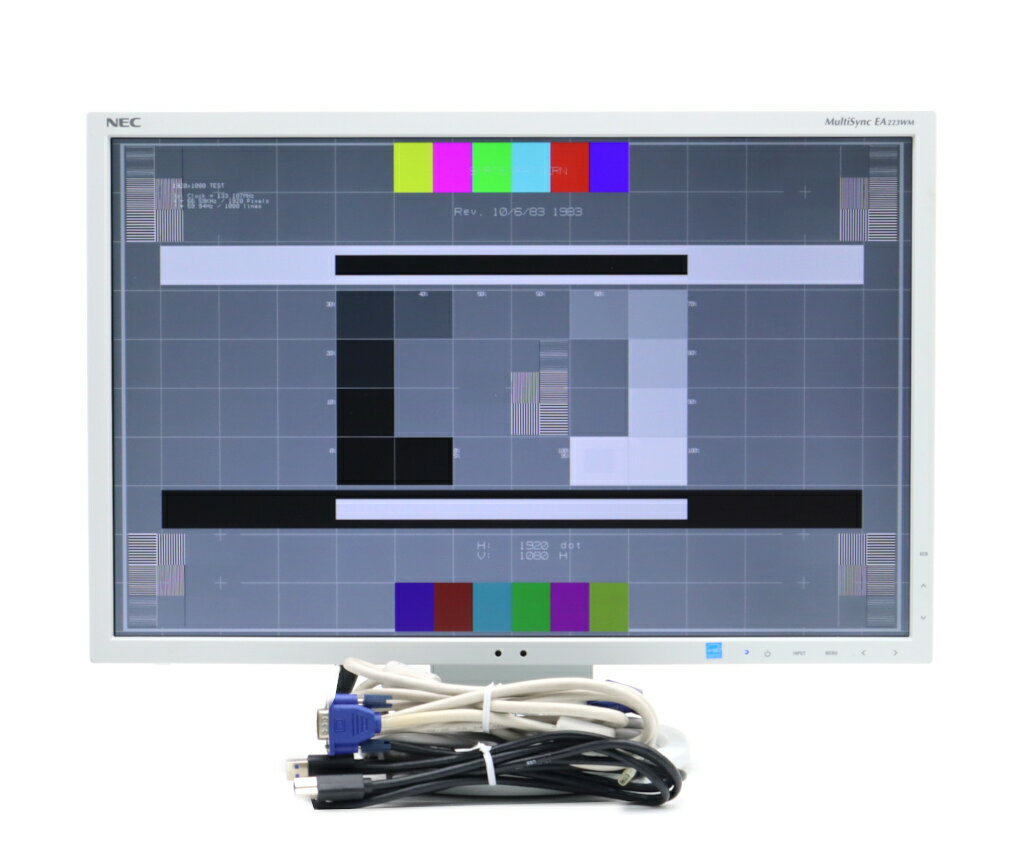 NEC MultiSync EA223WM 22インチ非光沢パネル WSXGA+ 1680x1050ドット DisplayPort/DVI-D/アナログRGB入力 【中古】【20230912】