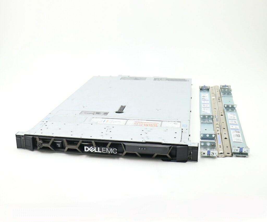 商品情報 No.548233608メーカーDELL商品名 型番・型名PowerEdge R440仕様■基本スペック　・CPU：Xeon Gold 5122 3.6GHz(4コア8スレッドCPU2基搭載)　・メモリ：196608MB(16GBx12枚構成)　・ストレージ：600GBx2台(SAS2.5インチ/12Gbps/RAID1構成)　・RAID：PERC H330(SAS12Gbps対応)　・VGA：オンボード　・DRIVE：DVD+-RW　・AC：2基実装　・COA：なし状態・動作状況■動作：中古動作品外観■汚れ　・外装汚れ若干有り。■シール痕　・若干あり。■傷　・外装に使用に差し支えない擦り傷がございます。■その他　・中古品のため使用に差し支えない傷、汚れがある場合がございます。　・本体内外装は清掃しておりますが、多少の汚れが残っている可能性がございます。　・筐体全体に若干のキズあり附属品■付属品　・フロントマスク　・ラックレール■特記欠品　・セキュリティーキー欠品対応情報　・550W冗長電源2基搭載　・iDRAC9Basic搭載備考　・簡易OSにて動作確認後HDD消去済み、OSは付属いたしておりませんご注意　・本商品は店頭等でも販売している為、稀に在庫切れの場合があります。　・その場合、代替品をご提案させていただきます。