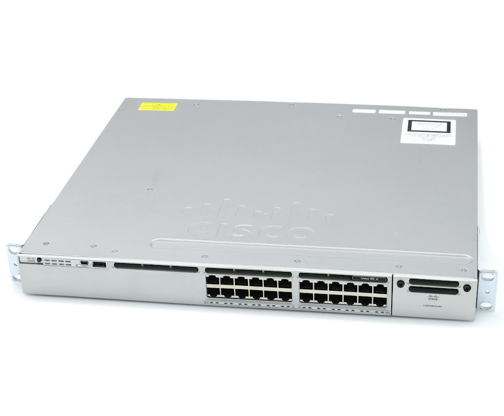 Cisco Catalyst WS-C3850-24T V07 24ポート1000BASE-T搭載 IOS-XE CAT3K_CAA-UNIVERSALK9-M Ver.03.06.06E IPSERVICESライセンス 【中古】【20231121】