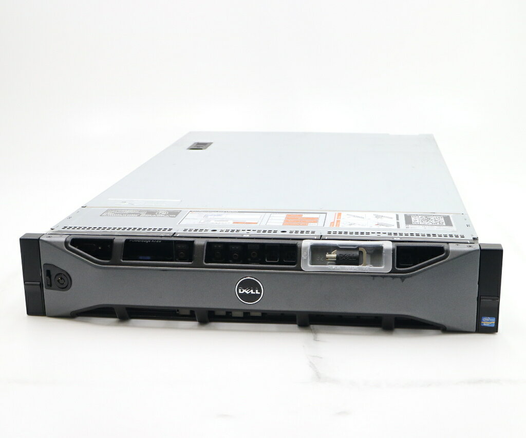 DELL PowerEdge R720 Xeon E5-2650 v2 2.6GHz*2 64GB 900GBx5台(SAS2.5インチ/6Gbps/RAID6構成) AC*2 PERC H710P Mini 【中古】【20231121】