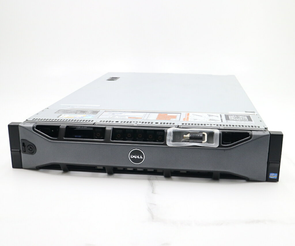 DELL PowerEdge R720 Xeon E5-2643 v2 3.5GHz*2 48GB 250GBx2台(SAS2.5インチ/6Gbps/RAID1構成) DVD+-RW AC*2 PERC H710P Mini 