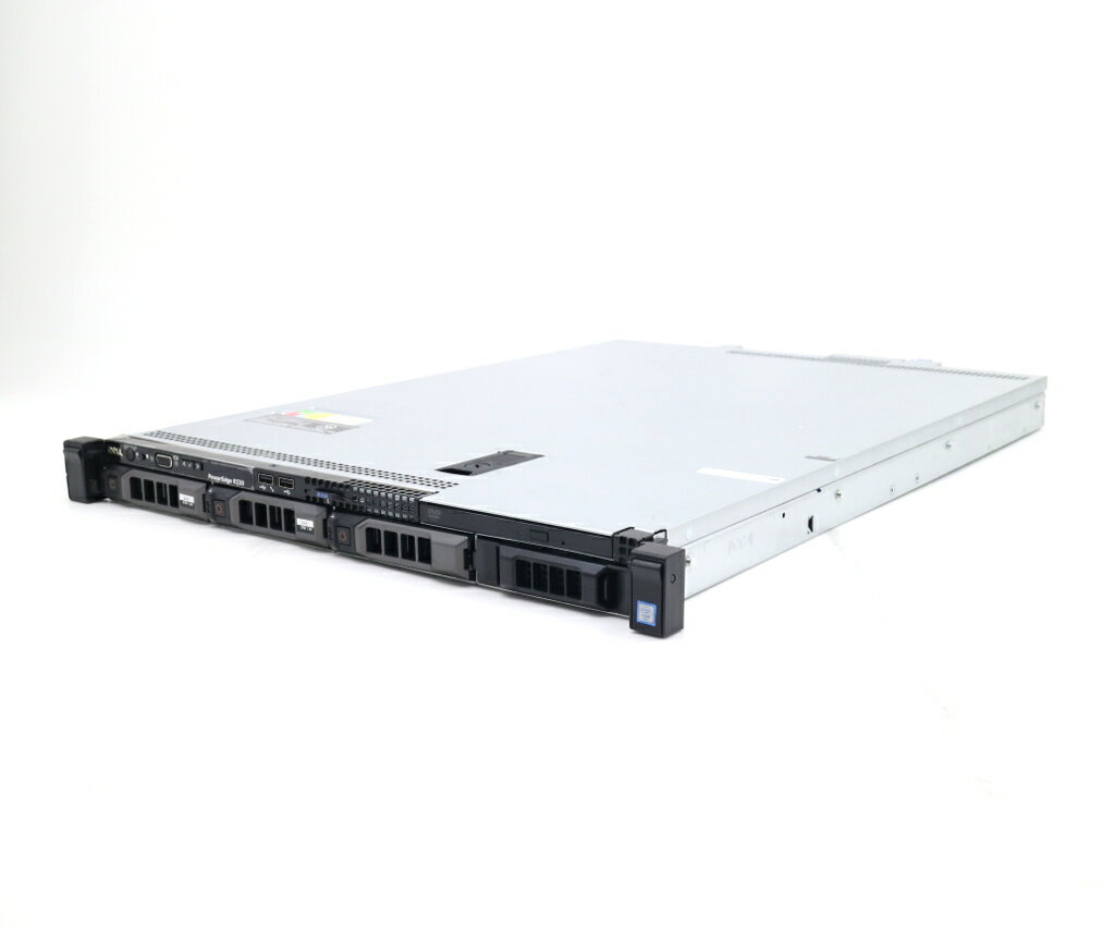 商品情報 No.548231517メーカーDELL商品名 型番・型名PowerEdge R330仕様■基本スペック　・CPU：Xeon E3-1220 v5 3GHz(4コア4スレッドCPU搭載)　・メモリ：8192MB(8GBx1枚構成)　・ストレージ：2TBx2台(SAS3.5インチ/12Gbps/RAID1構成)　・RAID：PERC H330(SAS12Gbps対応)　・VGA：オンボード　・DRIVE：DVD-ROM　・AC：2基実装　・COA：Svr 2012 R2 std状態・動作状況■動作：中古動作品外観■汚れ　・外装汚れ若干有り。■シール痕　・若干あり。■傷　・外装に使用に差し支えない擦り傷がございます。■その他　・中古品のため使用に差し支えない傷、汚れがある場合がございます。　・本体内外装は清掃しておりますが、多少の汚れが残っている可能性がございます。　・筐体全体に若干のキズあり附属品■付属品　・なし■特記欠品　・フロントマスク欠品対応情報　・350W冗長電源2基搭載　・空マウンタ1個搭載備考　・OSライセンスシール貼付されておりますがOS欠品の為簡易OSにて動作確認後HDD消去済み　・OSは付属いたしておりませんご注意　・本商品は店頭等でも販売している為、稀に在庫切れの場合があります。　・その場合、代替品をご提案させていただきます。