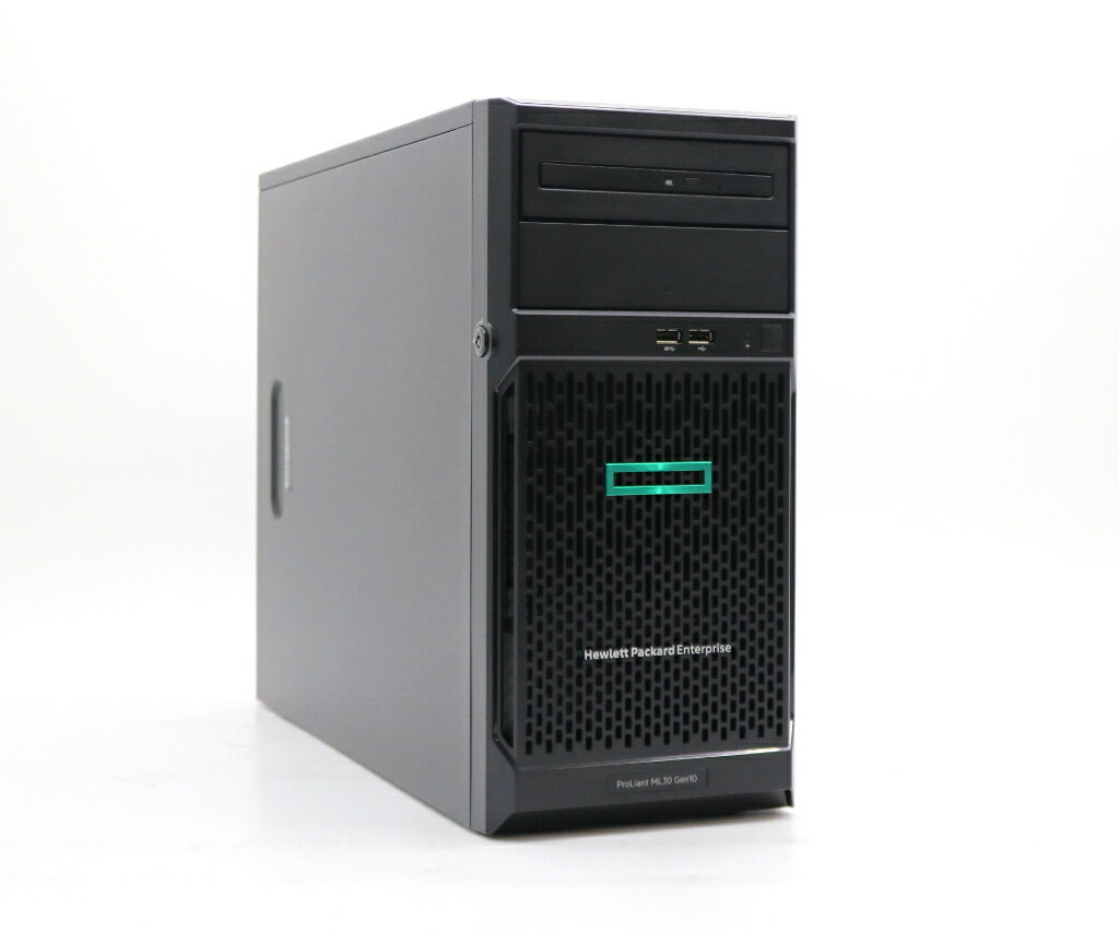 hp ProLiant ML30 Gen10 Xeon E-2134 3.5GHz 16GB 300GBx2台(SAS2.5インチ/12Gbps/RAID1構成) DVD+-RW SmartArray P408i-p SR 