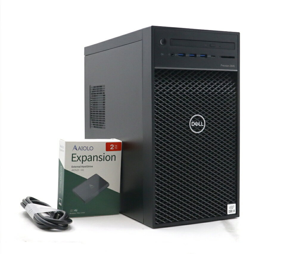 DELL Precision 3640 Tower Core i9-10900K 3.7GHz 16GB 512GB(NVMe SSD) GeForce RTX3090 DVD -RW Windows10 Pro 64bit 【中古】【20240305】