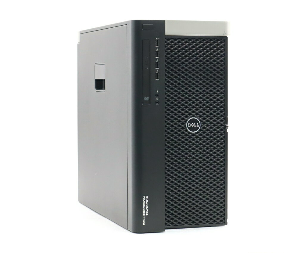 DELL Precision 7910 Tower Xeon E5-2643 v3 3.40GHz(12スレッドCPU2基) 32GB 256GB(SSD)+1TB(HDD) K2200 DVD-ROM Windows7 Pro 64bit 【中古】【20240329】