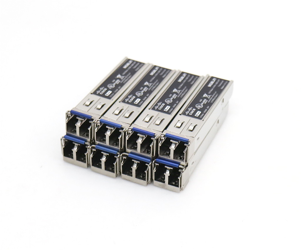 ◇【8個セット】Cisco MGBLX1 1000BASE-LX SFP トランシーバモジュール 長波長 1310nm SMF LCコネクタ Mini-GBIC 【中古】【20240222】