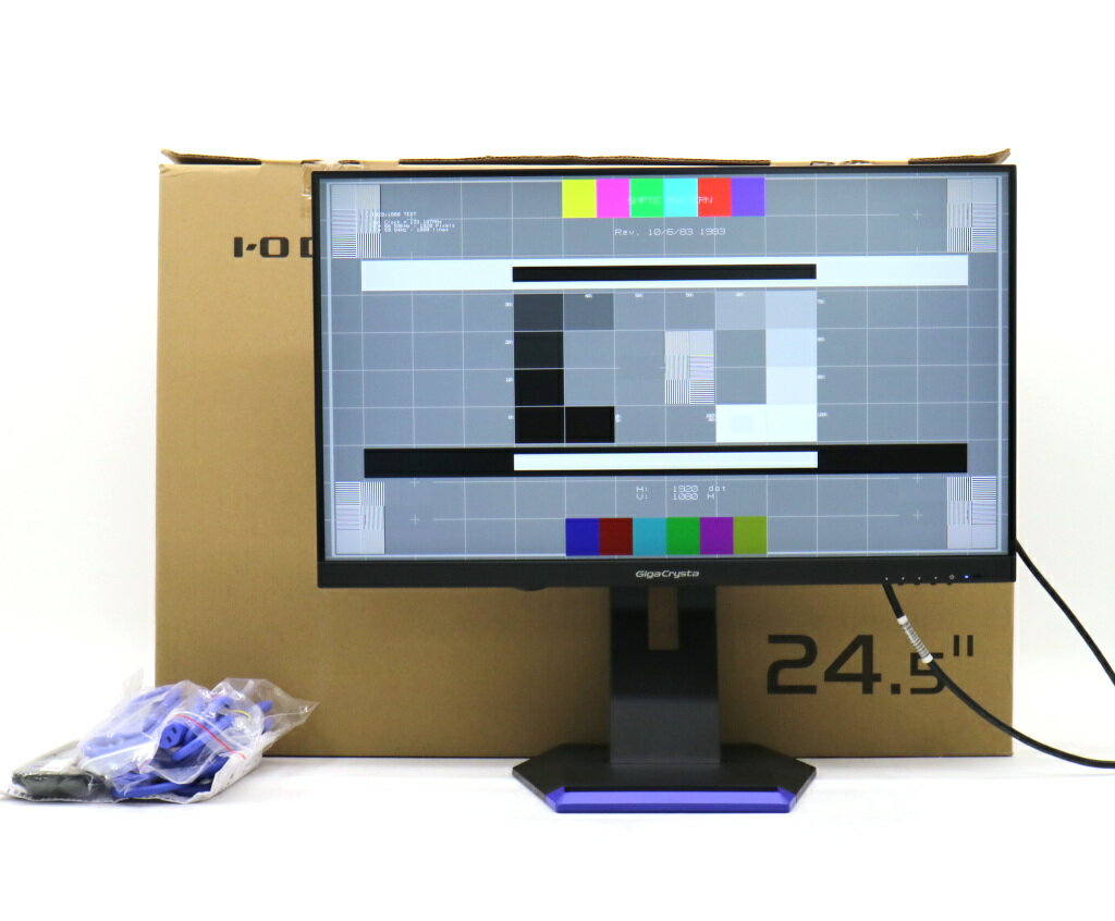 【良品】IO DATA GigaCrysta LCD-GC251RXAB 24.5インチ非光沢AHVAパネル フルHD 1920x1080ドット HDMI x2/DisplayPort/USB Type-C入力 【中古】【20240517】